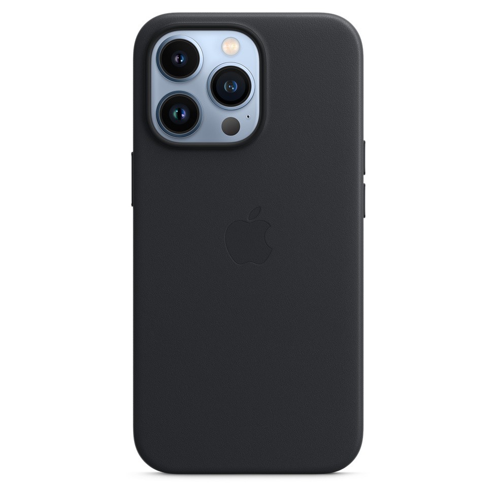 Кожаный чехол MagSafe для iPhone 13 Pro, цвет тёмная ночь