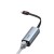 Переходник Baseus Steel Canon Series USB/USB-C - RJ45 (серебро)