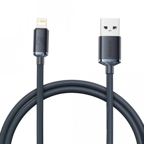 Кабель Baseus Crystal Shine Series USB - Lightning (Чёрный)