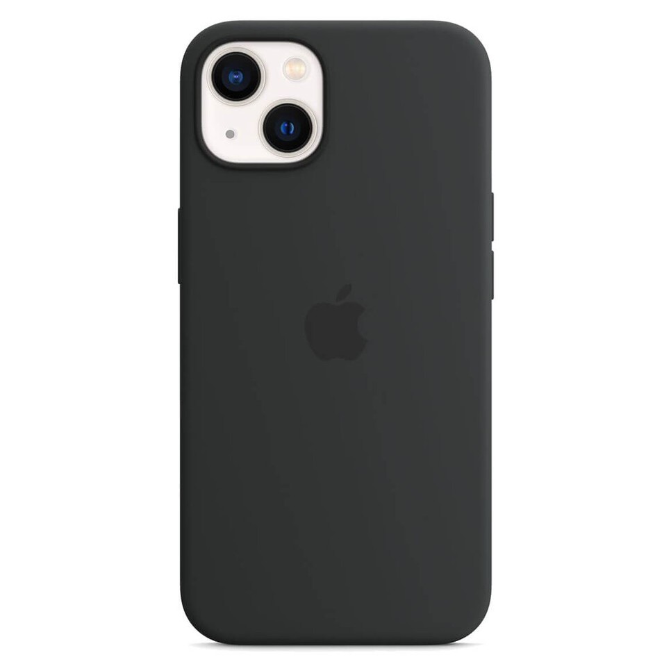 Силиконовый чехол для iPhone 13, цвет чёрынй OEM