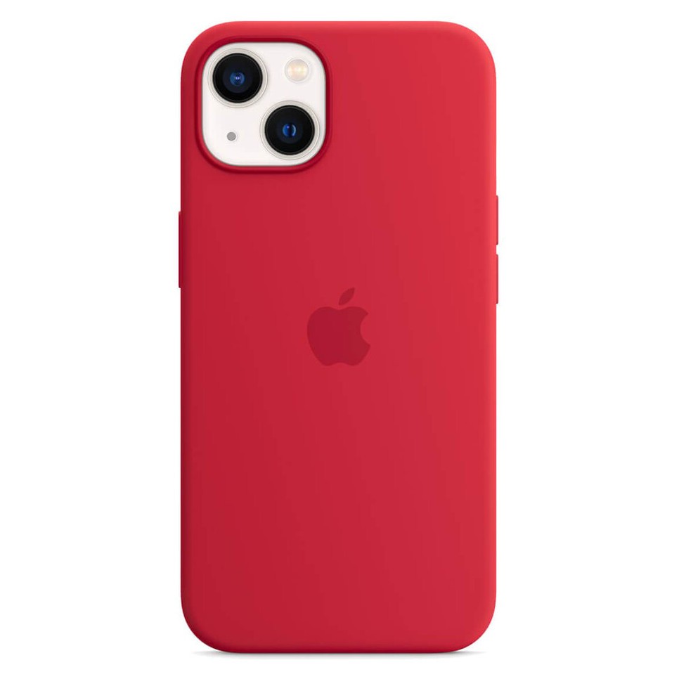 Силиконовый чехол для iPhone 14/13, цвет красный OEM
