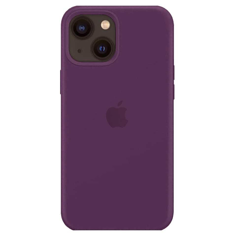 Силиконовый чехол для iPhone 13, цвет тёмно-фиолетовый OEM