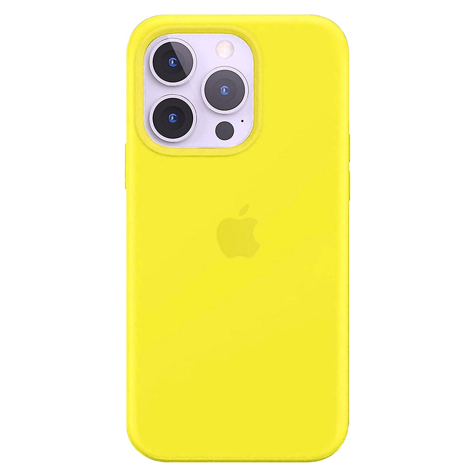 Силиконовый чехол для iPhone 13 Pro, цвет лимонный OEM