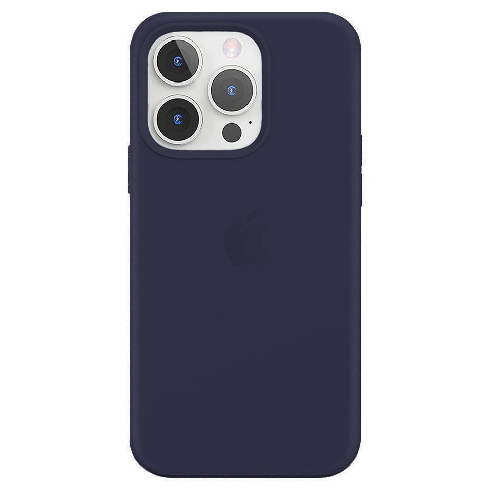 Силиконовый чехол для iPhone 13 Pro, цвет тёмно-синий OEM