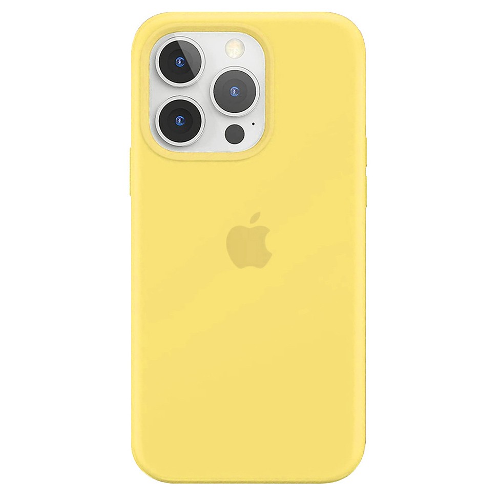 Силиконовый чехол для iPhone 13 Pro, цвет жёлтый OEM
