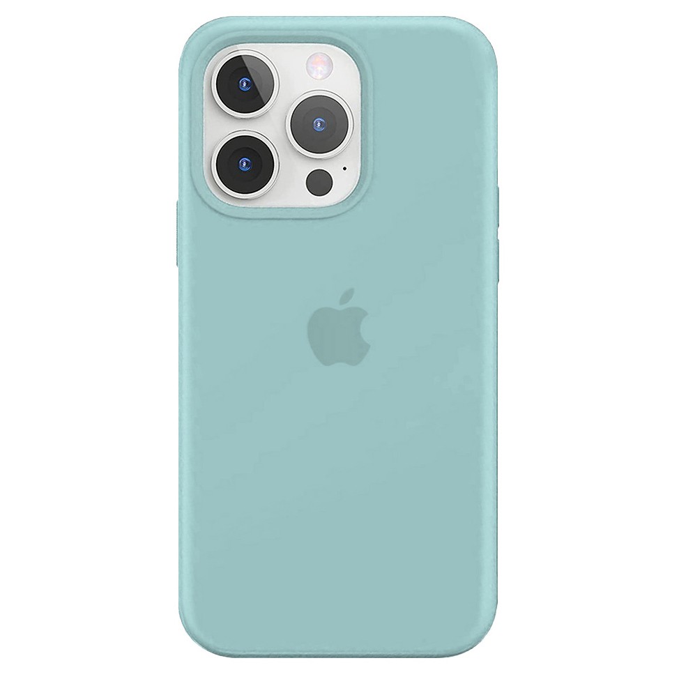Силиконовый чехол для iPhone 13 Pro, цвет аквамарин OEM