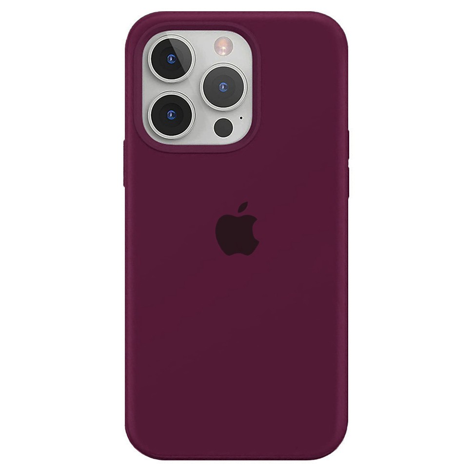 Силиконовый чехол для iPhone 13 Pro, цвет бордовый OEM