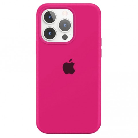 Силиконовый чехол для iPhone 13 Pro, цвет неоновый розовый OEM