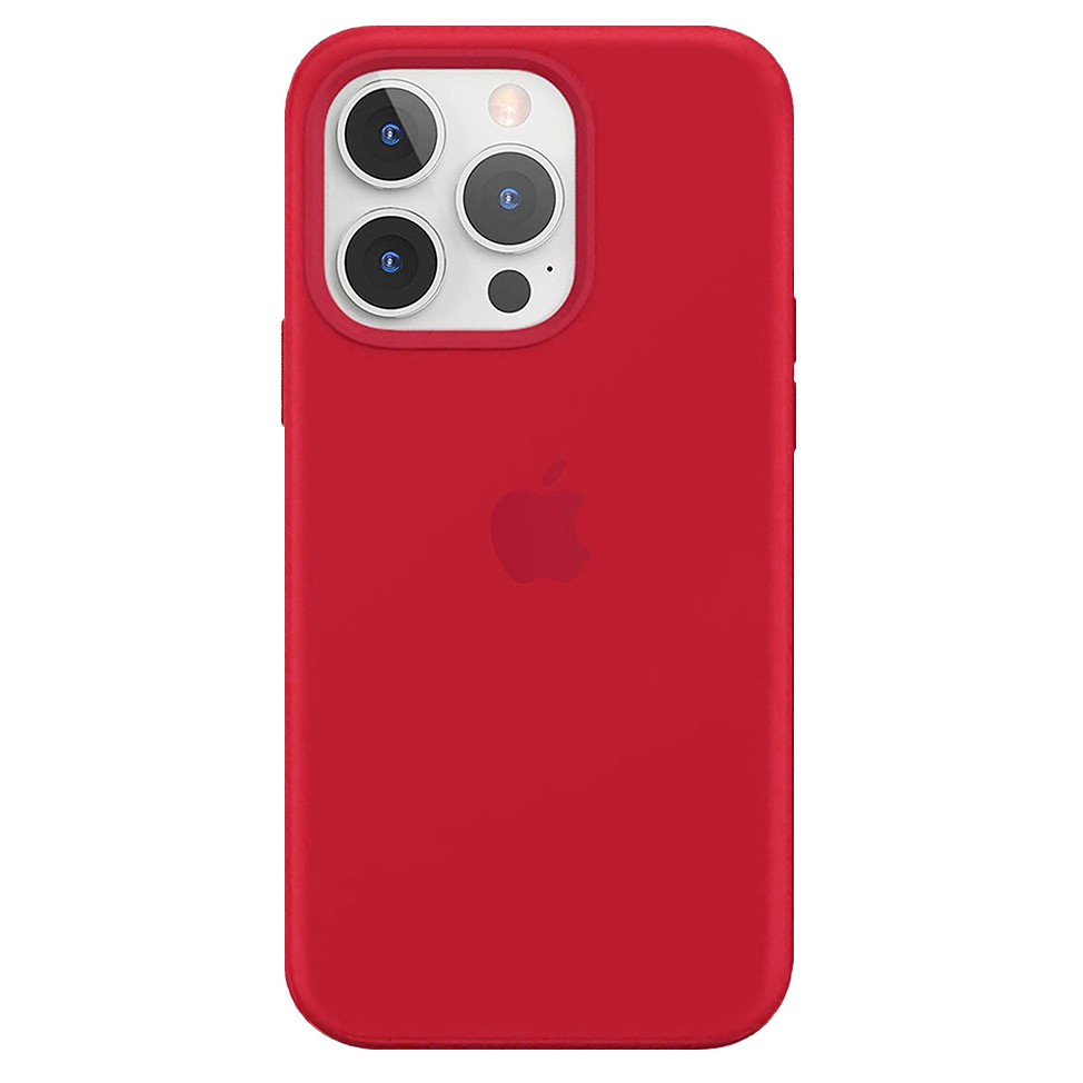 Силиконовый чехол для iPhone 13 Pro, цвет красный OEM