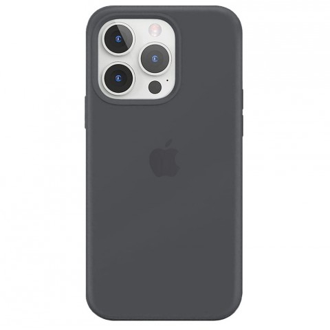 Силиконовый чехол для iPhone 13 Pro Max, цвет угольно-серый OEM