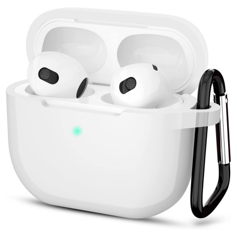 Силиконовый чехол для AirPods 3 (белый)