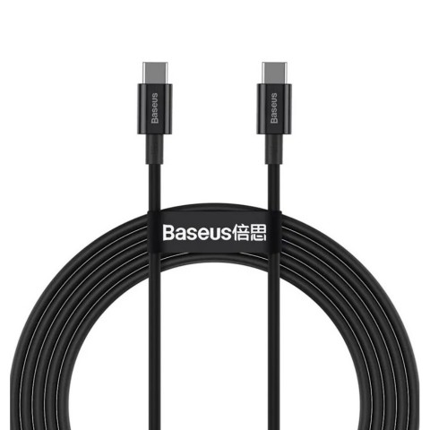 Кабель Baseus Superior Series Fast Charging, Type-C - Type-C 2 м, чёрный