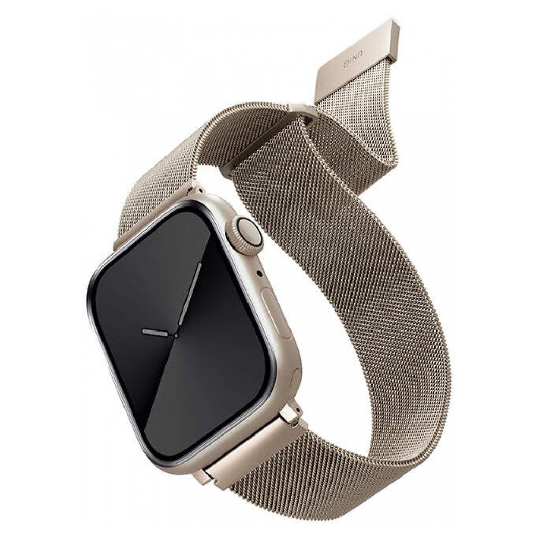 45/44/42мм Миланский сетчатый браслет Uniq Dante для Apple Watch, сияющая звезда