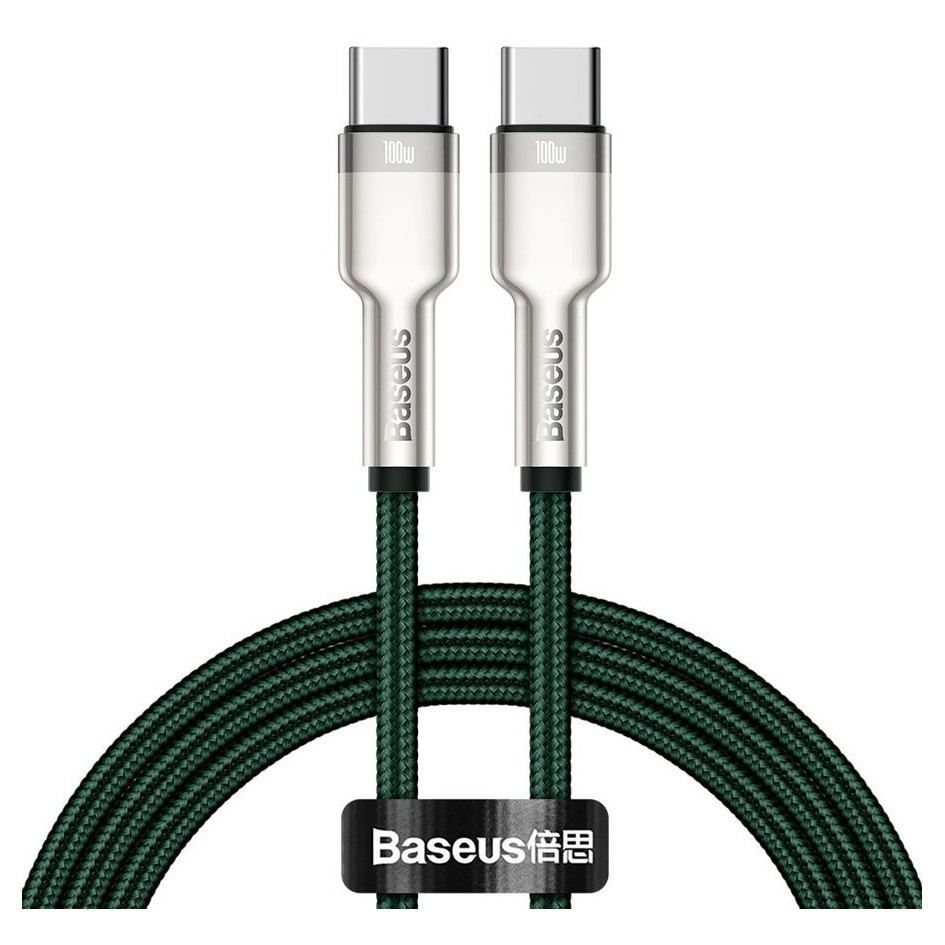 Кабель Baseus Cafule Series USB-C - USB-C (Зелёный)