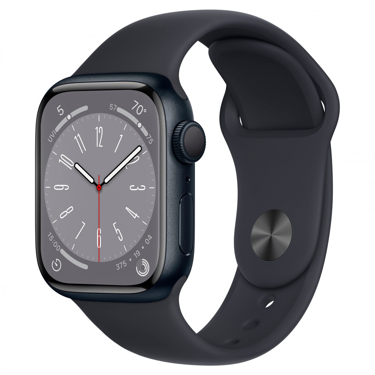 Apple Watch Series 8 41mm GPS Midnight Aluminum Case with Midnight Sport Band