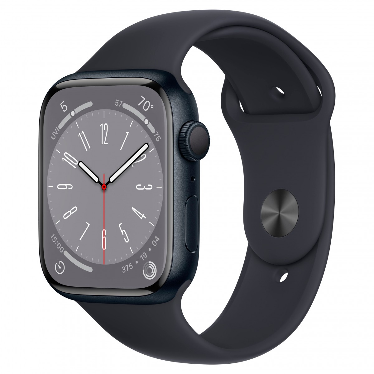 Apple Watch Series 8 45mm GPS Midnight Aluminum Case with Midnight Sport Band