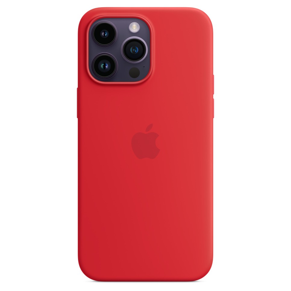 Силиконовый чехол MagSafe для iPhone 14 Pro Max, цвет красный