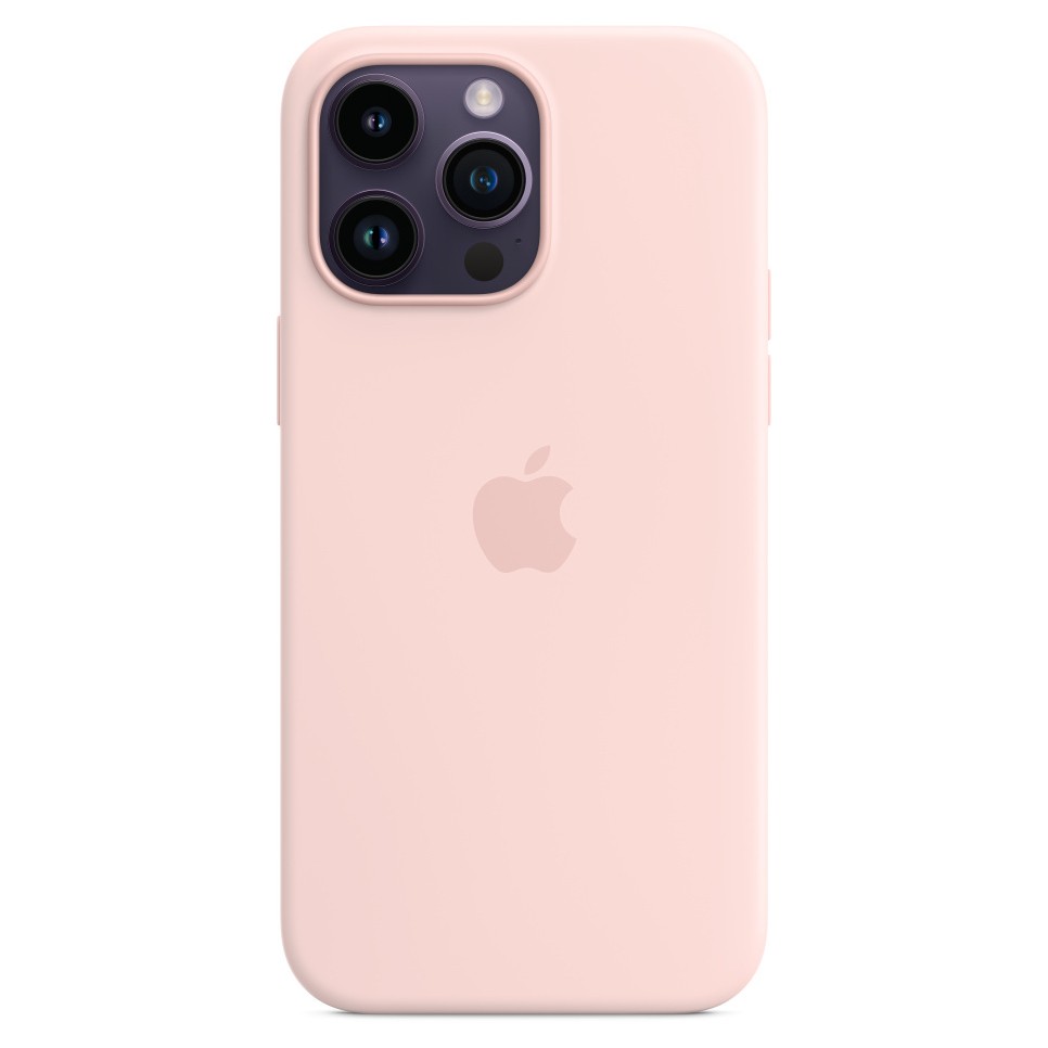 Силиконовый чехол MagSafe для iPhone 14 Pro Max, цвет розовый