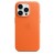 Кожаный чехол MagSafe для iPhone 14 Pro, цвет оранжевый