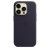 Кожаный чехол MagSafe для iPhone 14 Pro, цвет чернильный