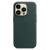 Кожаный чехол MagSafe для iPhone 14 Pro, цвет тёмно зелёный