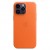 Кожаный чехол MagSafe для iPhone 14 Pro Max, цвет оранжевый