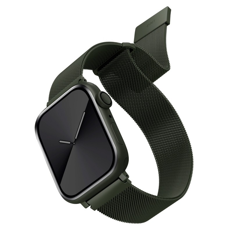 45/44/42мм Миланский сетчатый браслет Uniq Dante для Apple Watch, зелёный