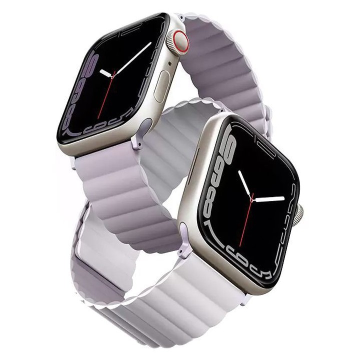 38/40/41мм Cиликоновый ремень Uniq Revix для Apple Watch, сиреневый/белый