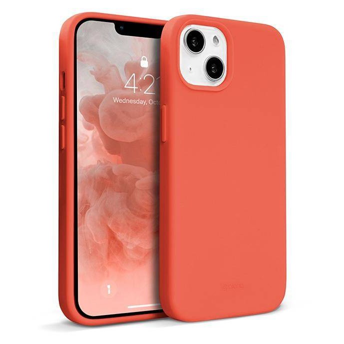 Силиконовый чехол для iPhone 14/13, цвет неоново-розовый BOX