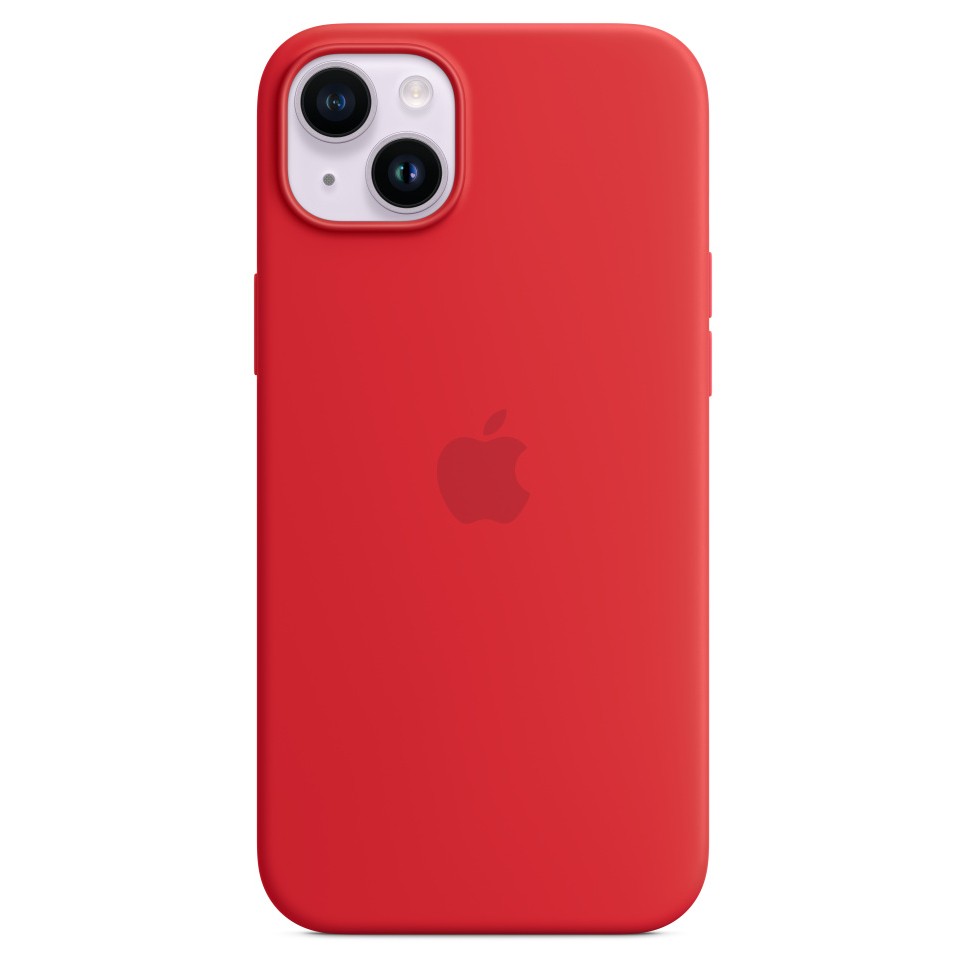 Силиконовый чехол для iPhone 14 Plus, цвет красный OEM
