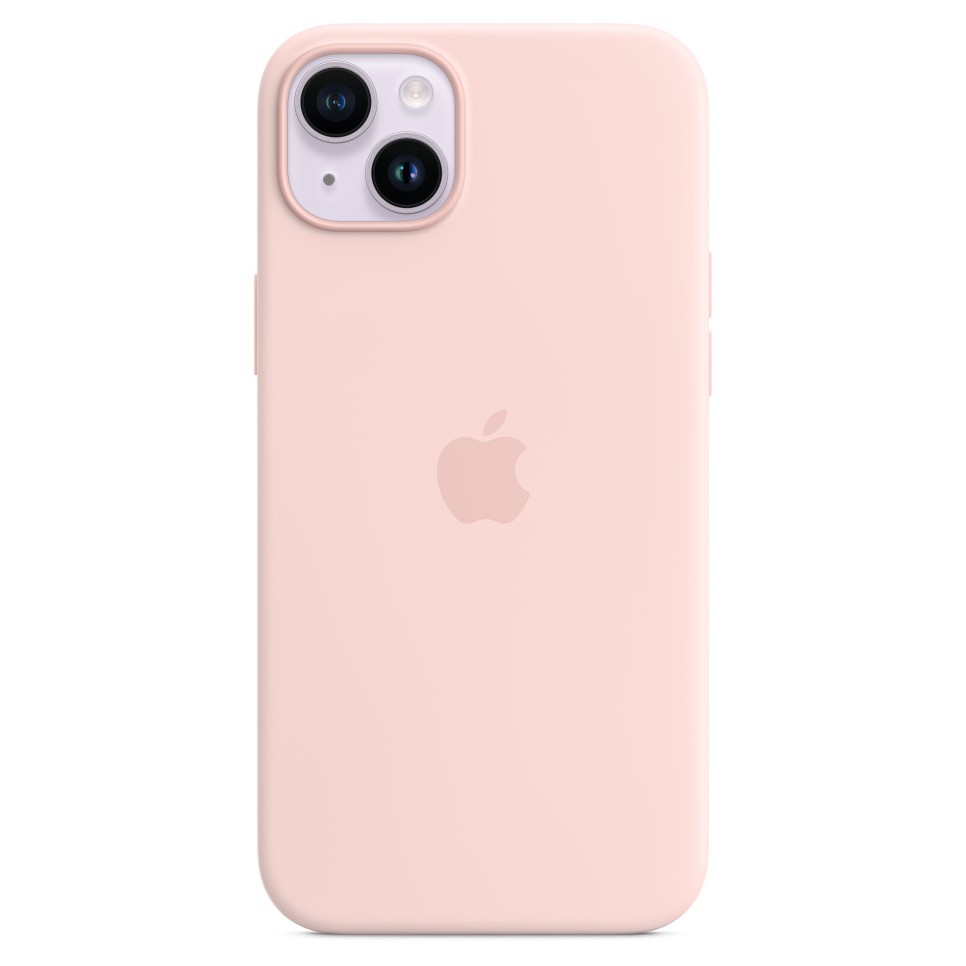 Силиконовый чехол для iPhone 14 Plus, цвет розовый песок OEM