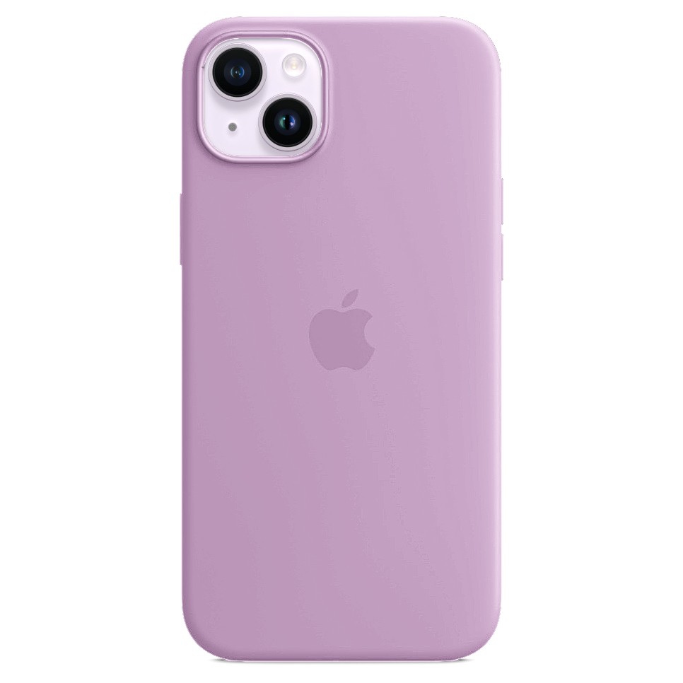 Силиконовый чехол для iPhone 14 Plus, цвет cветло фиолетовый OEM