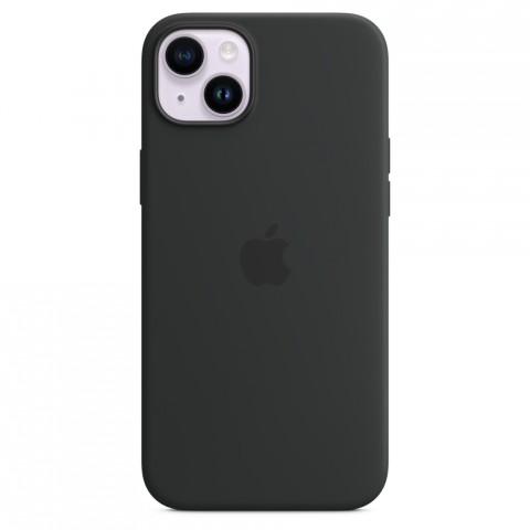Силиконовый чехол для iPhone 14 Plus, цвет чёрный OEM
