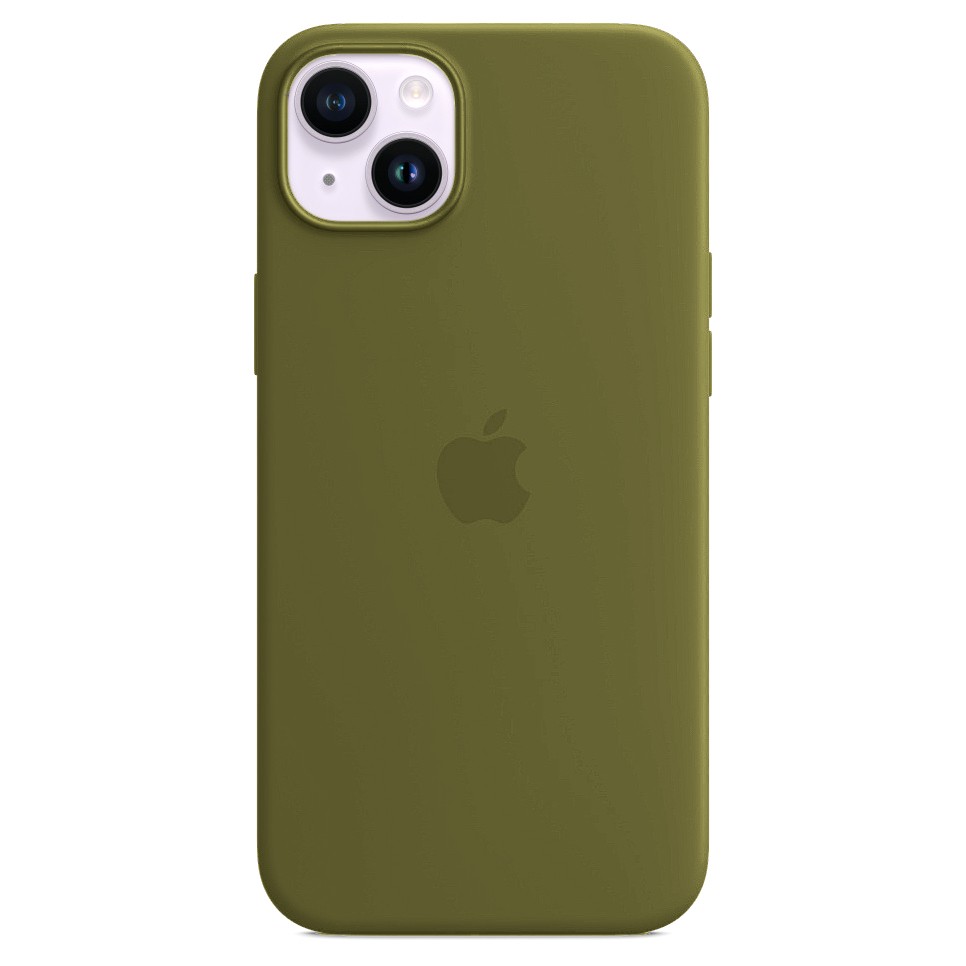 Силиконовый чехол для iPhone 14 Plus, цвет зеленый OEM