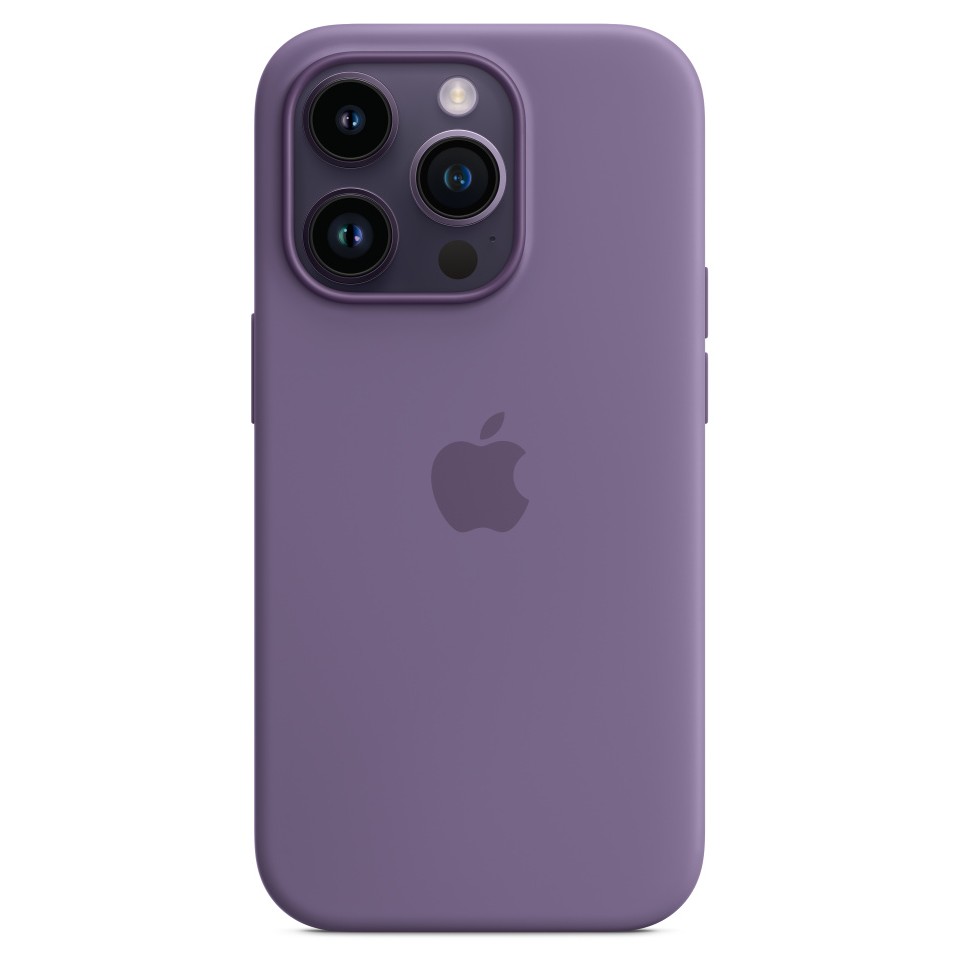 Силиконовый чехол MagSafe для iPhone 14 Pro, цвет ирис