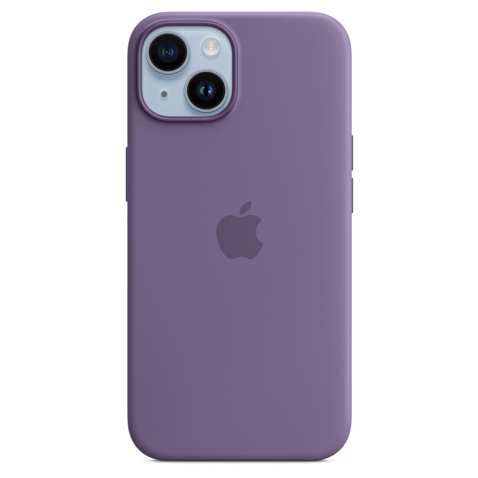 Силиконовый чехол MagSafe для iPhone 14, цвет ирис