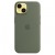 Силиконовый чехол MagSafe для iPhone 14, цвет оливковый