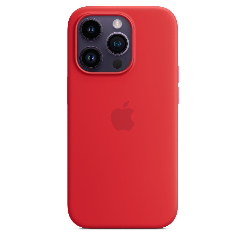 Силиконовый чехол для iPhone 14 Pro, цвет красный OEM