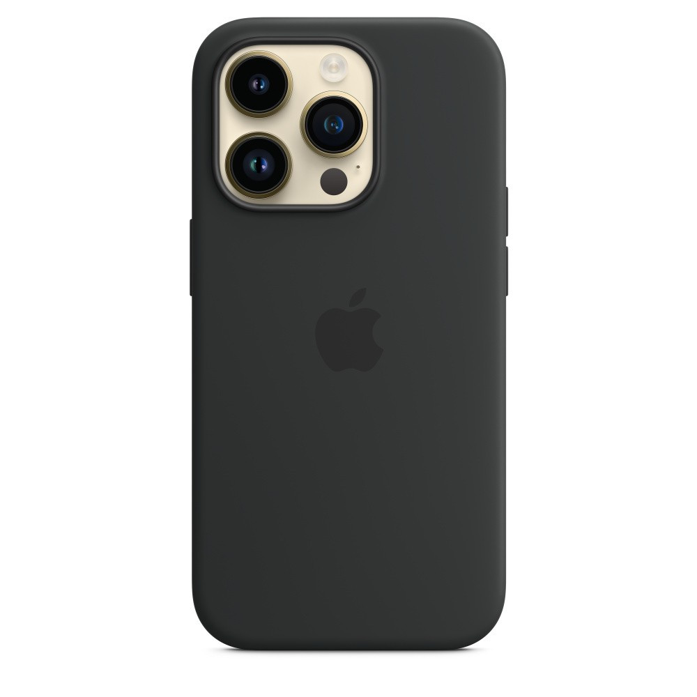 Силиконовый чехол для iPhone 14 Pro, цвет черный OEM
