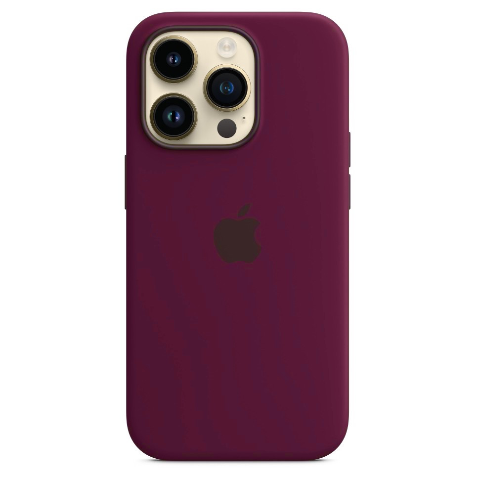 Силиконовый чехол для iPhone 14 Pro, цвет бордовый OEM