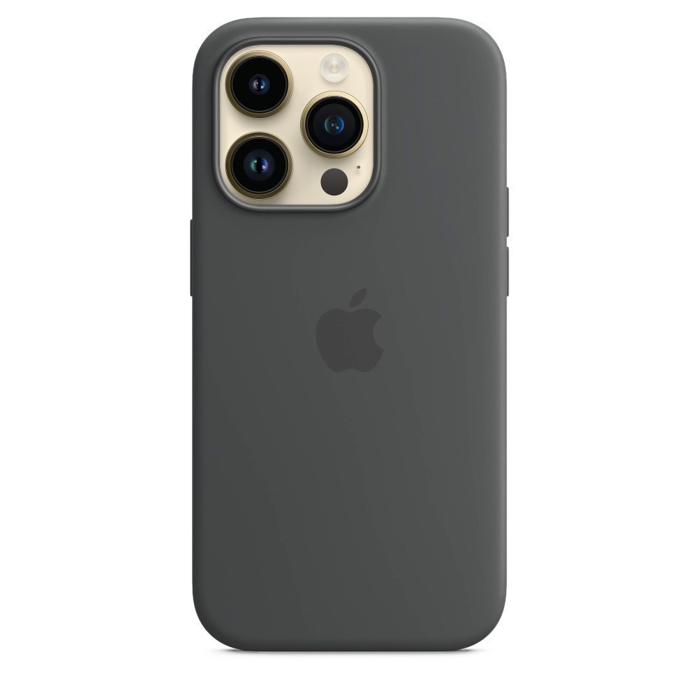 Силиконовый чехол для iPhone 14 Pro, цвет угольно-серый OEM