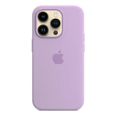 Силиконовый чехол для iPhone 14 Pro Max, цвет лавандовый OEM