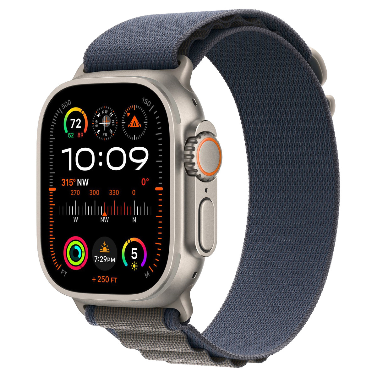 Apple Watch Ultra 2 49mm GPS+Cellular Titanium Case with Blue Alpine Loop