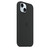 Силиконовый чехол MagSafe для iPhone 15, цвет чёрный