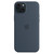 Силиконовый чехол MagSafe для iPhone 15 Plus, цвет штормовой синий