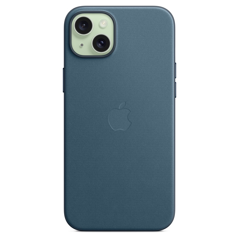 Чехол FineWoven Case с MagSafe для iPhone 15 Plus, цвет тихоокеанский синий