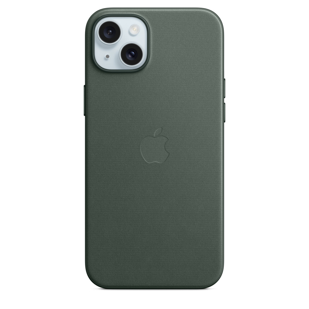 Чехол FineWoven Case с MagSafe для iPhone 15 Plus, цвет вечнозеленый