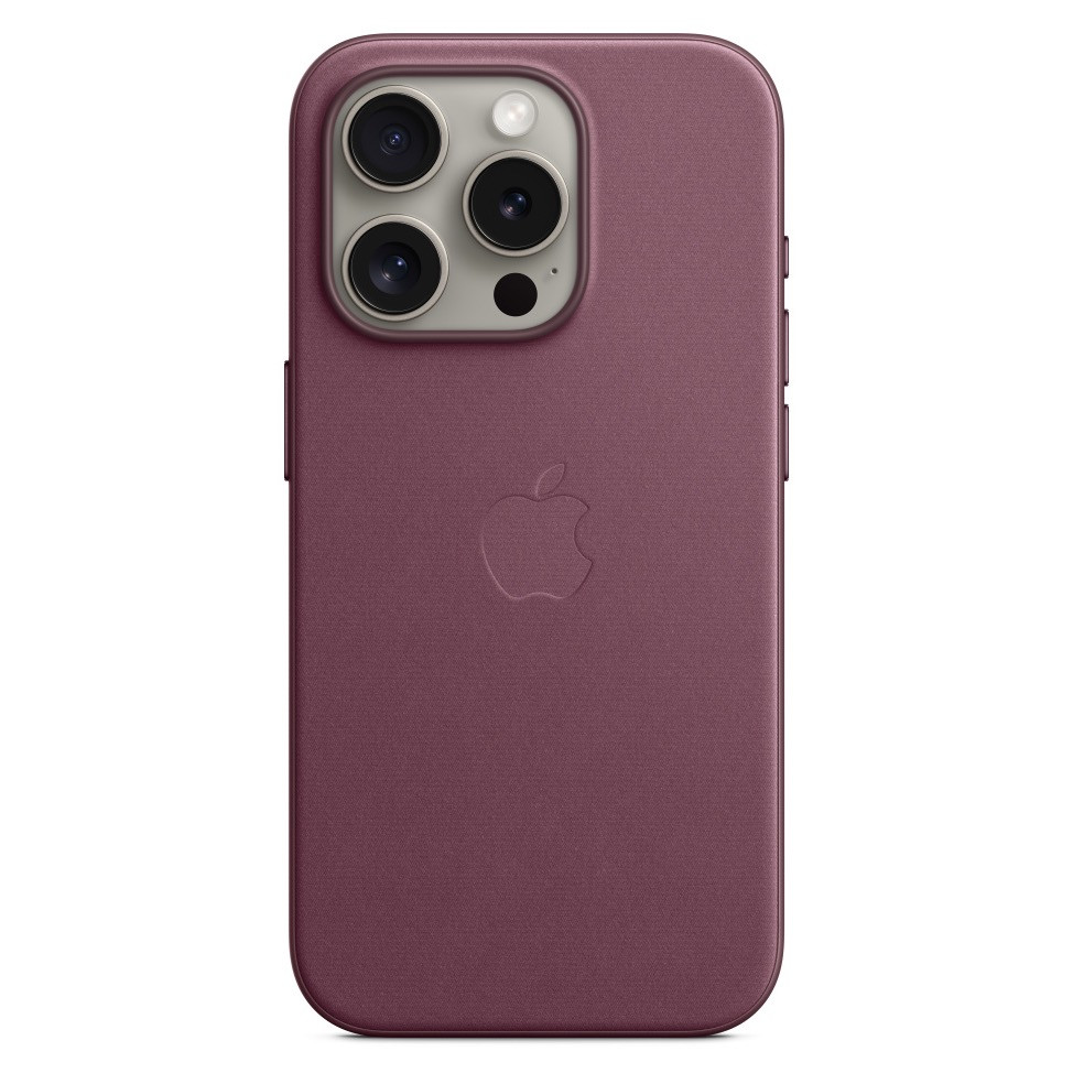 Чехол FineWoven Case с MagSafe для iPhone 15 Pro, цвет шелковицы