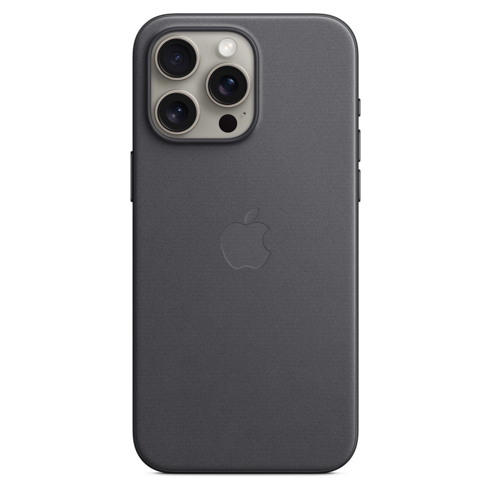 Чехол FineWoven Case с MagSafe для iPhone 15 Pro Max, цвет чёрный