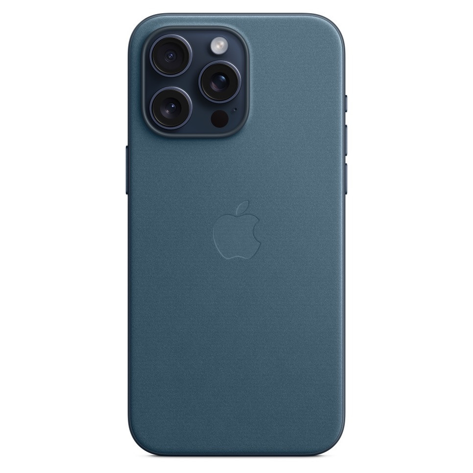 Чехол FineWoven Case с MagSafe для iPhone 15 Pro Max, цвет тихоокеанский синий